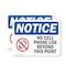 Signmission No Cell Phone Use Beyond This Point Sign With Symbol, 5 in W x Rectangle, Vinyl Decal OS-2PACK-NS-D-35-L-14413 - alternate 1